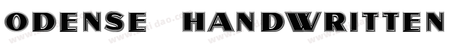 Odense - Handwritten字体转换